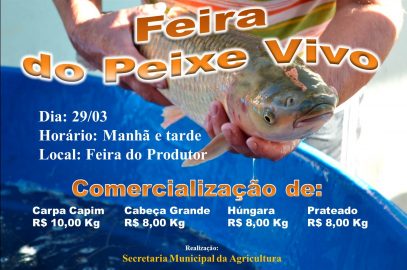 Secretaria da Agricultura promove Feira do Peixe Vivo na Quinta-feira Santa