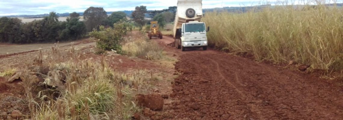 Retomado os trabalhos de melhorias nas estradas do interior do município