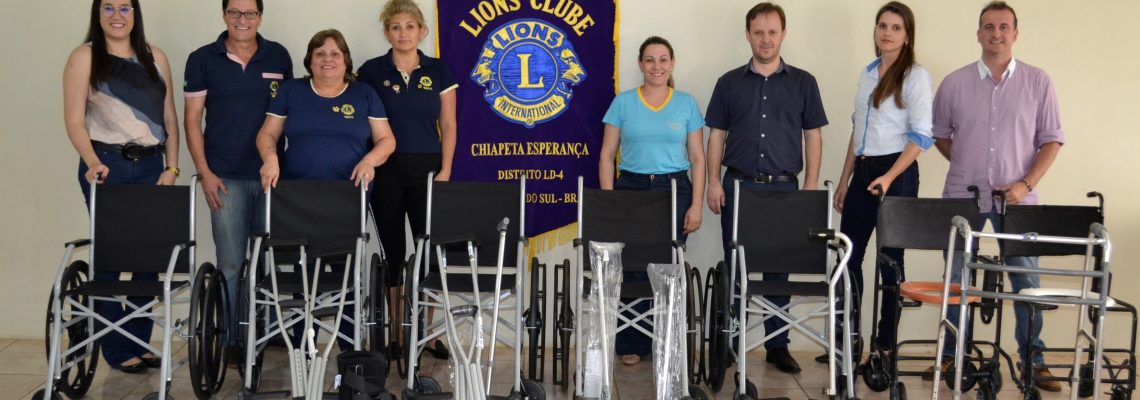 Lions Clube adquire novas cadeiras de rodas para o Banco Ortopédico