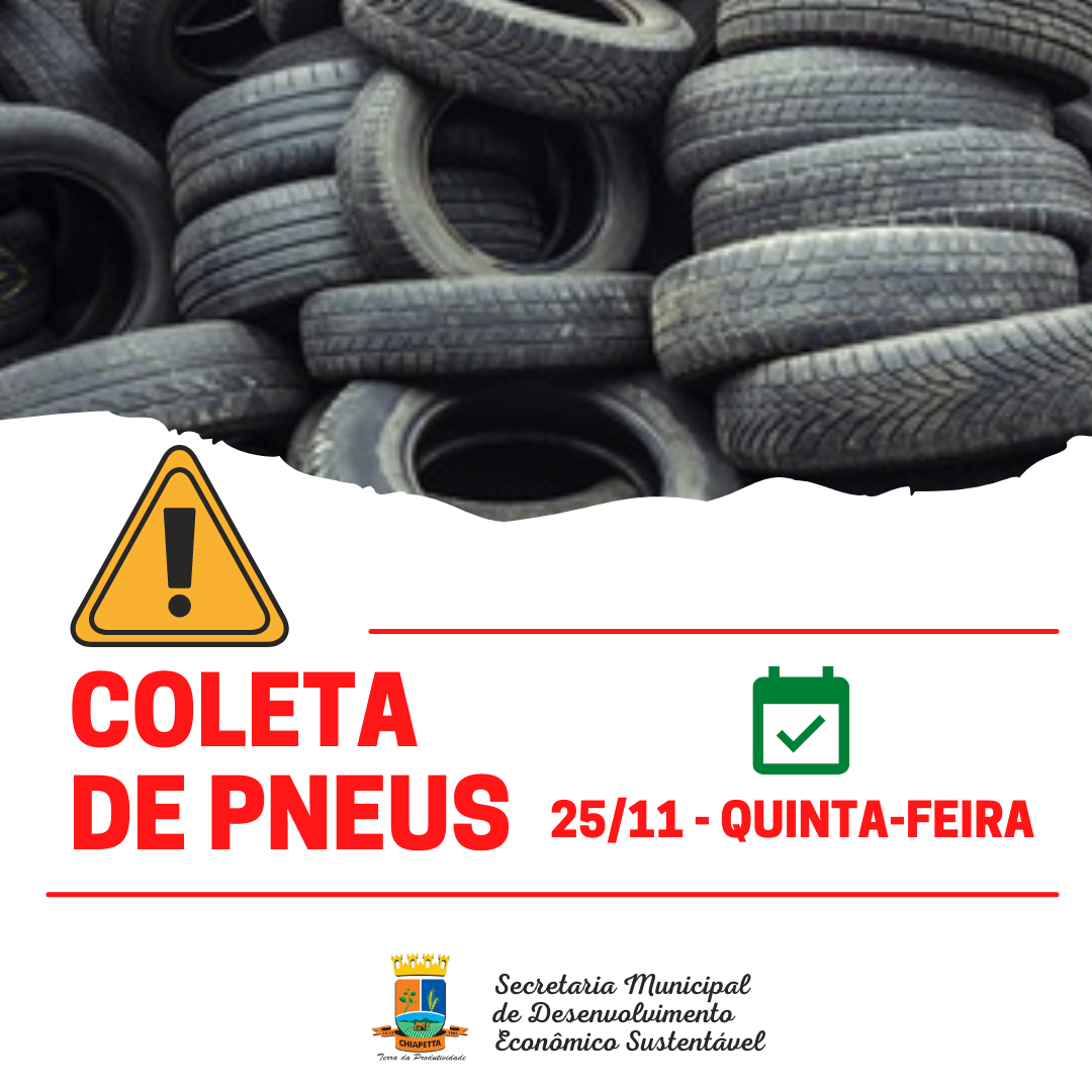 SMDES promoverá mais uma data de coleta de pneus na área urbana